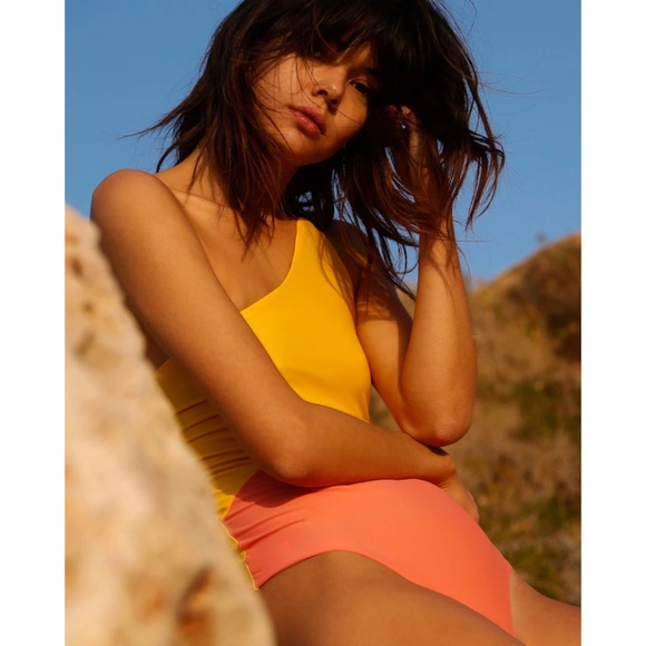 Sébastien | Surie One-Piece One Shoulder Colorblock Swimsuit - Picture 5 of 8